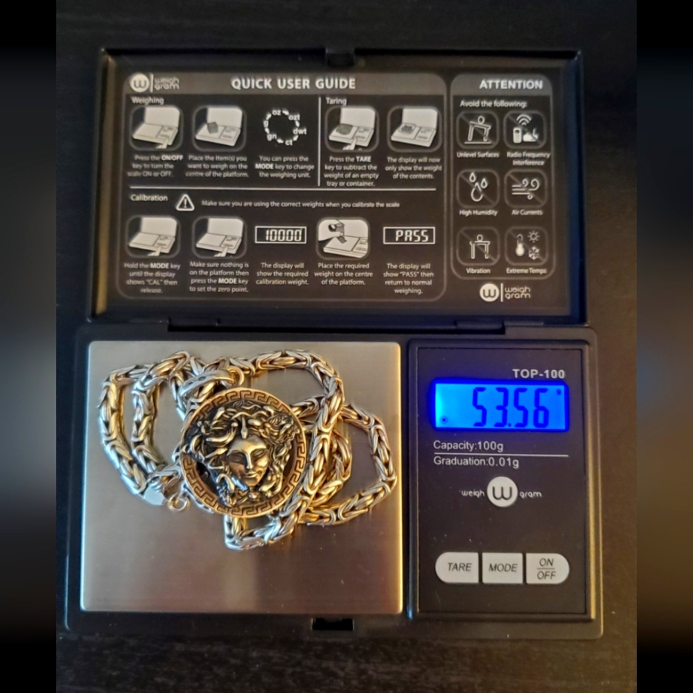 925 Byzantine style silver chain